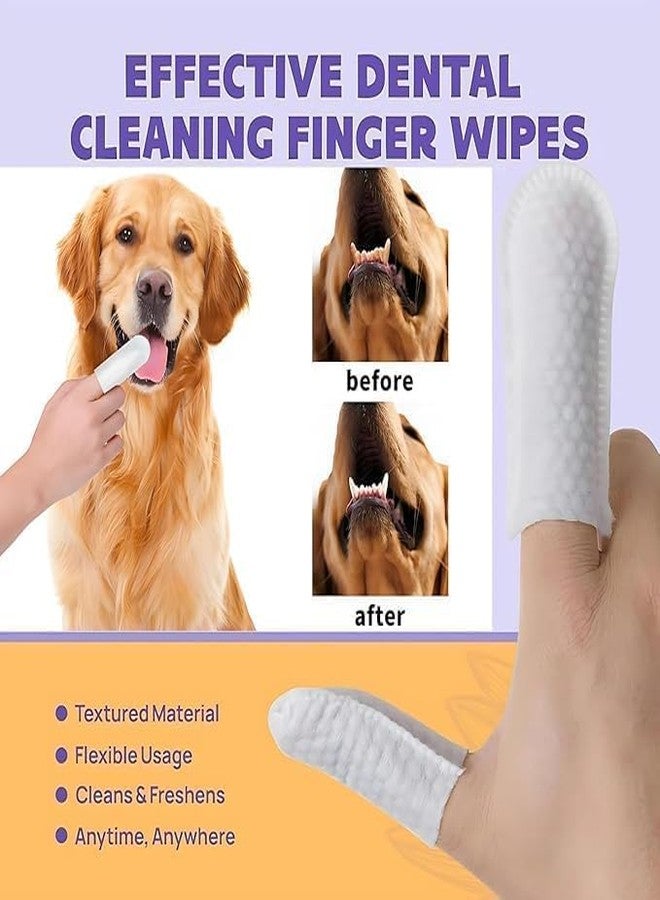 abhaymart Pet Ear Cleaner Finger Wipes (50pcs) | Gentle Dog & Cat Ear Cleaning Wipes | Soft Finger Wrap Pads for Removing Dirt, Wax & Odor - Image 3